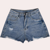 High-Waist Jeansshorts mit Fransen & Rissen | Distressed Denim | Summer Essential
