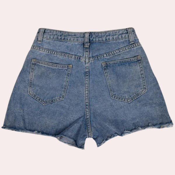 High-Waist Jeansshorts mit Fransen & Rissen | Distressed Denim | Summer Essential