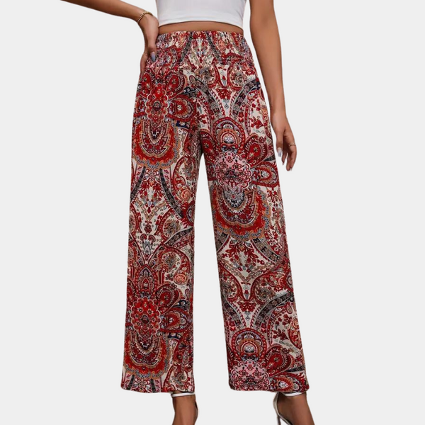 Paisley Palazzo Hose | Luftiger Boho-Print | Sommerlicher Chic