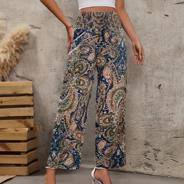 Paisley Palazzo Hose | Luftiger Boho-Print | Sommerlicher Chic