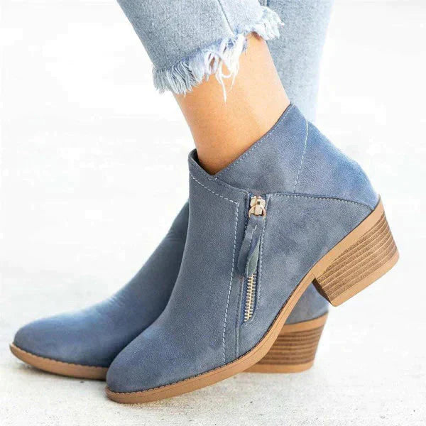 Elegante Ankle Boots mit Reißverschluss | Komfort & Stil | Ideal für Alltag & Büro