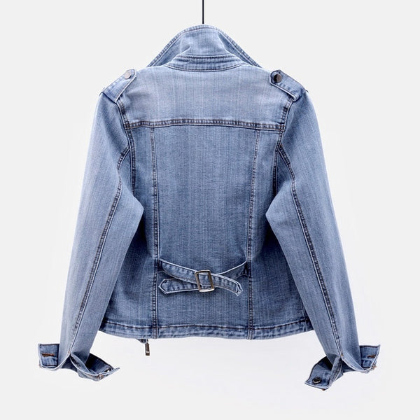 Damen-Denimjacke | Biker-Stil | Trendiges & Zeitloses Design