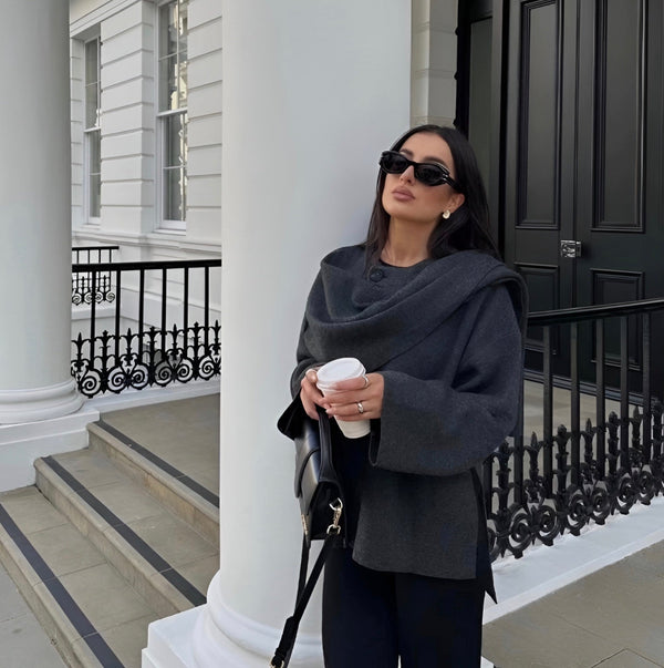 Poncho mit asymmetrischem Schnitt | Elegant und Zeitlos | Perfekt für Herbst und Winter