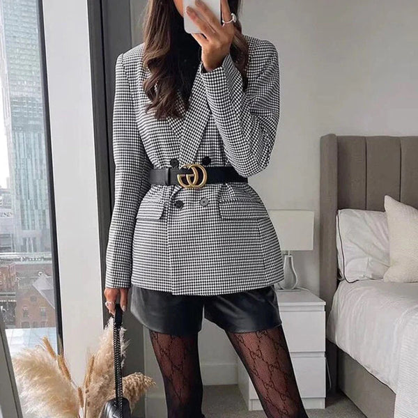 Karoblazer mit Doppelreiher | British Retro Vibes | Klassisch & Trendy