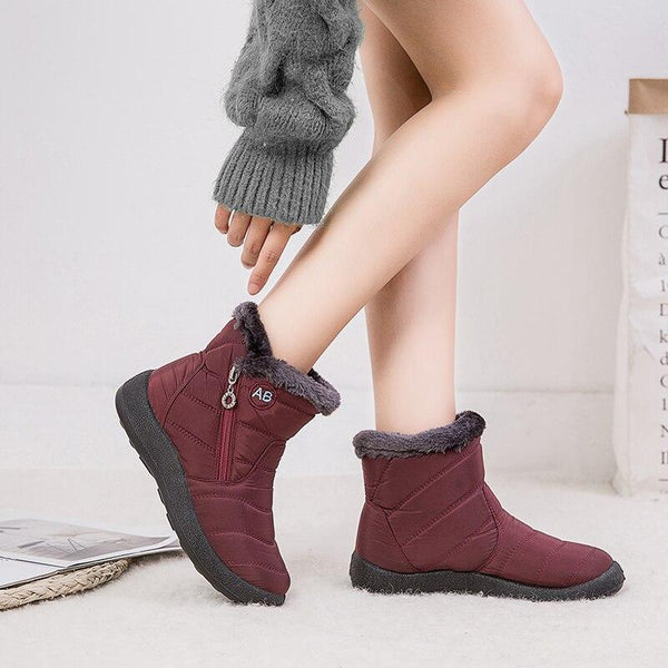 Winter-Boots mit Kunstfell | Wasserdicht | Warm und Bequem