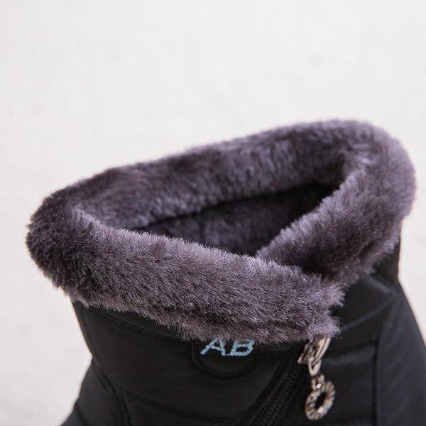 Winter-Boots mit Kunstfell | Wasserdicht | Warm und Bequem