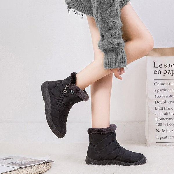 Winter-Boots mit Kunstfell | Wasserdicht | Warm und Bequem