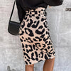 Leopard Print Midirock | Satin-Style | Animal Chic für Day & Night