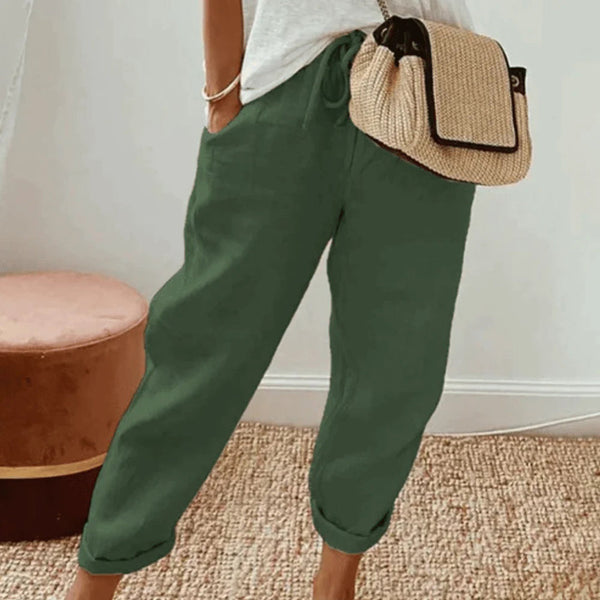 Leinen-Cargo-Hose | Sommerleicht & Bequem | Casual Everyday