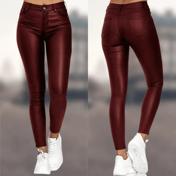 High Waist Leder-Leggings | Shaping Fit | Urban Chic