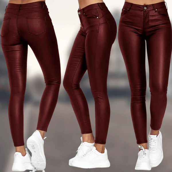 High Waist Leder-Leggings | Shaping Fit | Urban Chic