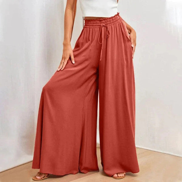 High-Waist Palazzohose aus Viskose | Soft Flow | Sommer-Chic