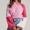 Cropped Pullover mit Farbblock-Design | Modischer Look | Perfekt für Freizeit-Outfits