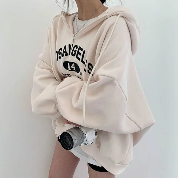 Oversized Hoodie mit Print | Lässiger Stil | Perfekt für Freizeit und Streetwear | Kuscheliger Stoff