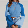Cropped Pullover mit Farbblock-Design | Modischer Look | Perfekt für Freizeit-Outfits