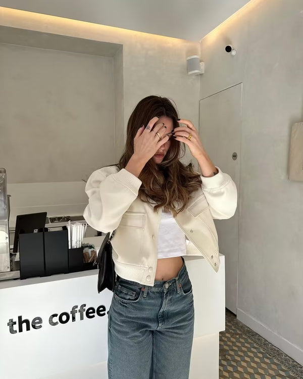 Kurze Kunstlederjacke | Modern & Vielseitig | Perfekt für jede Jahreszeit