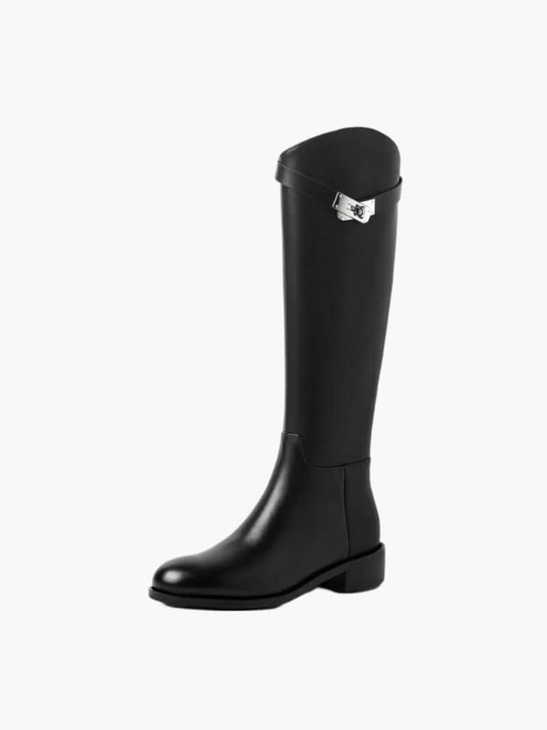 Reitstiefel mit Schmetterlingsdetail | Klassisch & Feminin | Perfekt für Herbst und Winter