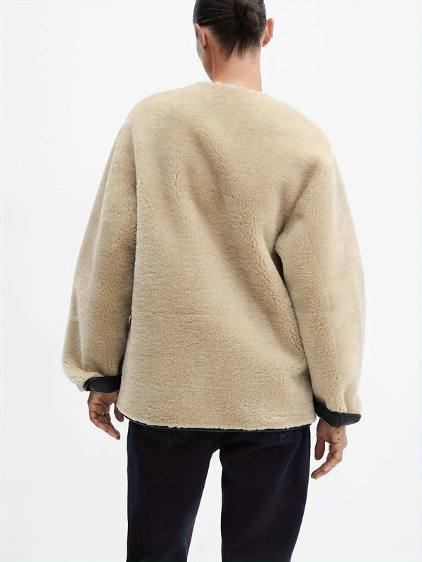 Kurze Wolljacke mit Knebelverschluss | Lässiger Chic | Perfekt für den Alltag