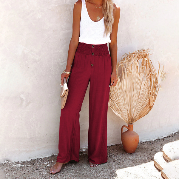 Leinen Palazzo Hose | High Waist | Boho Chic Must-Have