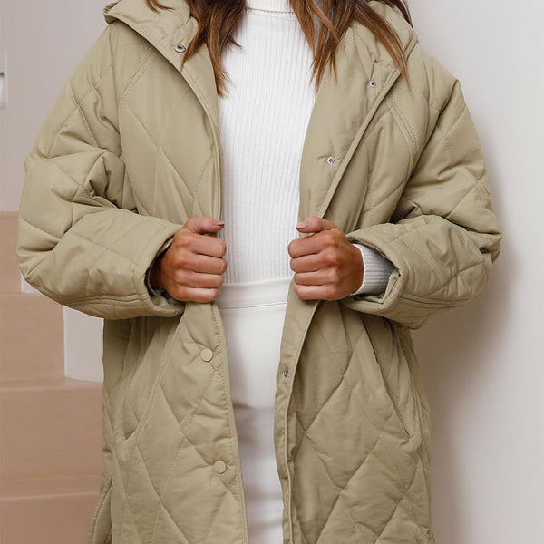 Steppmantel mit Kapuze | Lässig & Warm | Perfekt für kalte Tage
