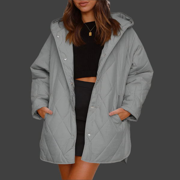 Steppmantel mit Kapuze | Lässig & Warm | Perfekt für kalte Tage