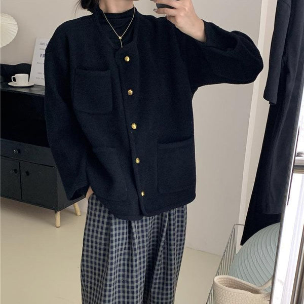 Elegante Wolljacke mit Knopfleiste | Zeitlos und Bequem | Perfekt für den Übergang