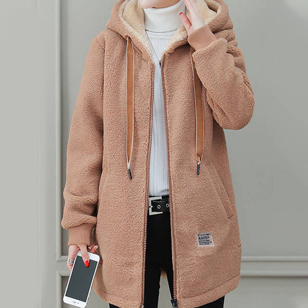 Kuschelige Fleecejacke mit Kapuze | Warm und Vielseitig | Perfekt für Winterspaziergänge