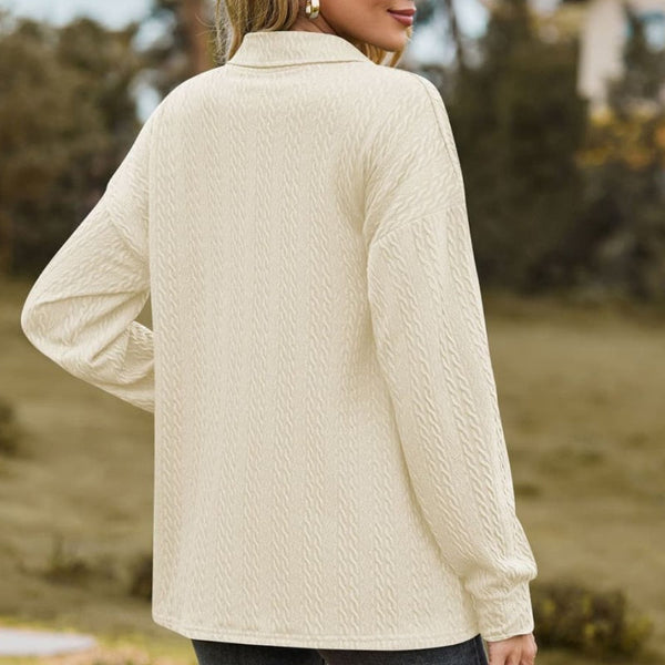 Casual-Langarmshirt mit Knopfleiste | Lässig und Vielseitig | Perfekt für den Alltag