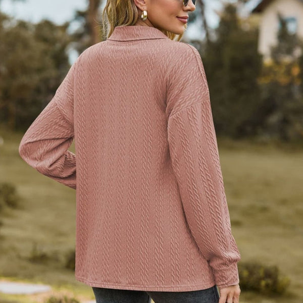 Casual-Langarmshirt mit Knopfleiste | Lässig und Vielseitig | Perfekt für den Alltag