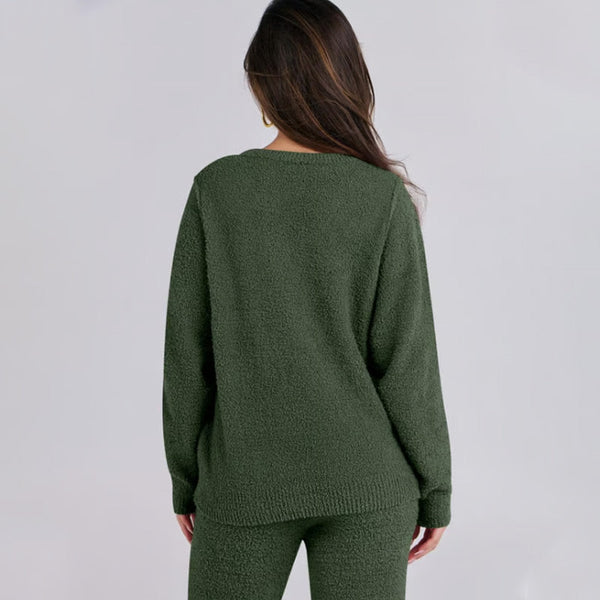 Gemütliches Strick-Set mit Pullover und Hose | Bequem und Stilvoll | Perfekt für Zuhause und Freizeit