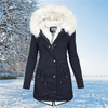 Parka mit Kunstfellkapuze | Wintermode | Isolierter Stoff