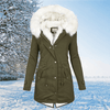 Parka mit Kunstfellkapuze | Wintermode | Isolierter Stoff