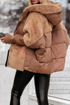 Damen-Winterjacke mit Kunstfellkapuze | Warm | Stylisch und Bequem