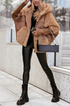Damen-Winterjacke mit Kunstfellkapuze | Warm | Stylisch und Bequem