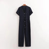 Minimalistischer Jumpsuit | Knopfleiste | Perfekt für Alltag und Freizeit | Bequemer Schnitt