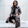 Langer Steppmantel mit hohem Kragen | Stylisch und Wärmend | Ideal für Winter