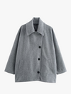 Oversized Wolljacke mit Knopfleiste | Zeitlos & Vielseitig | Perfekt für Übergangszeiten