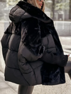 Damen-Winterjacke mit Kunstfellkapuze | Warm | Stylisch und Bequem