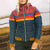 Damen-Steppjacke mit Regenbogenstreifen | Warm | Stylisch und Funktional
