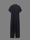 Minimalistischer Jumpsuit | Knopfleiste | Perfekt für Alltag und Freizeit | Bequemer Schnitt