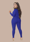 Figurbetonter Jumpsuit mit Reißverschluss | Sportlicher Look | Perfekt für Alltag und Training | Elastisches Material