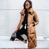 Langer Steppmantel mit hohem Kragen | Stylisch und Wärmend | Ideal für Winter