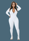 Figurbetonter Jumpsuit mit Reißverschluss | Sportlicher Look | Perfekt für Alltag und Training | Elastisches Material