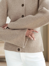 Strickjacke mit Knöpfen | Eleganter Stil | Büro & Alltag | Weiches Material