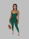 Eleganter Jumpsuit mit Herzausschnitt | Figurbetont | Perfekt für Abendanlässe | Elastisches Material