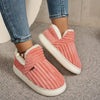 Sherpa-Gefütterte Cord-Slipper | Weich & Warm | Rutschfeste Sohle