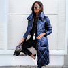 Langer Steppmantel mit hohem Kragen | Stylisch und Wärmend | Ideal für Winter