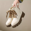 Schnürstiefeletten | Robuste Profilsohle | Trendiger Look | Alltagstauglich