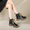 Schnürstiefeletten | Robuste Profilsohle | Trendiger Look | Alltagstauglich