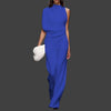 Eleganter Jumpsuit | Hochgeschlossenes Design | Perfekt für Abendveranstaltungen | Fließende Silhouette